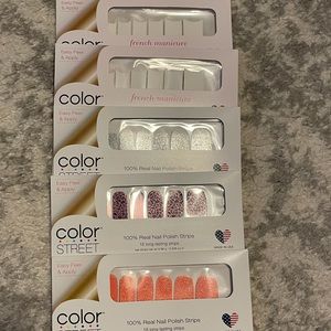 5 SETS OF COLORSTREET NAIL PACKS